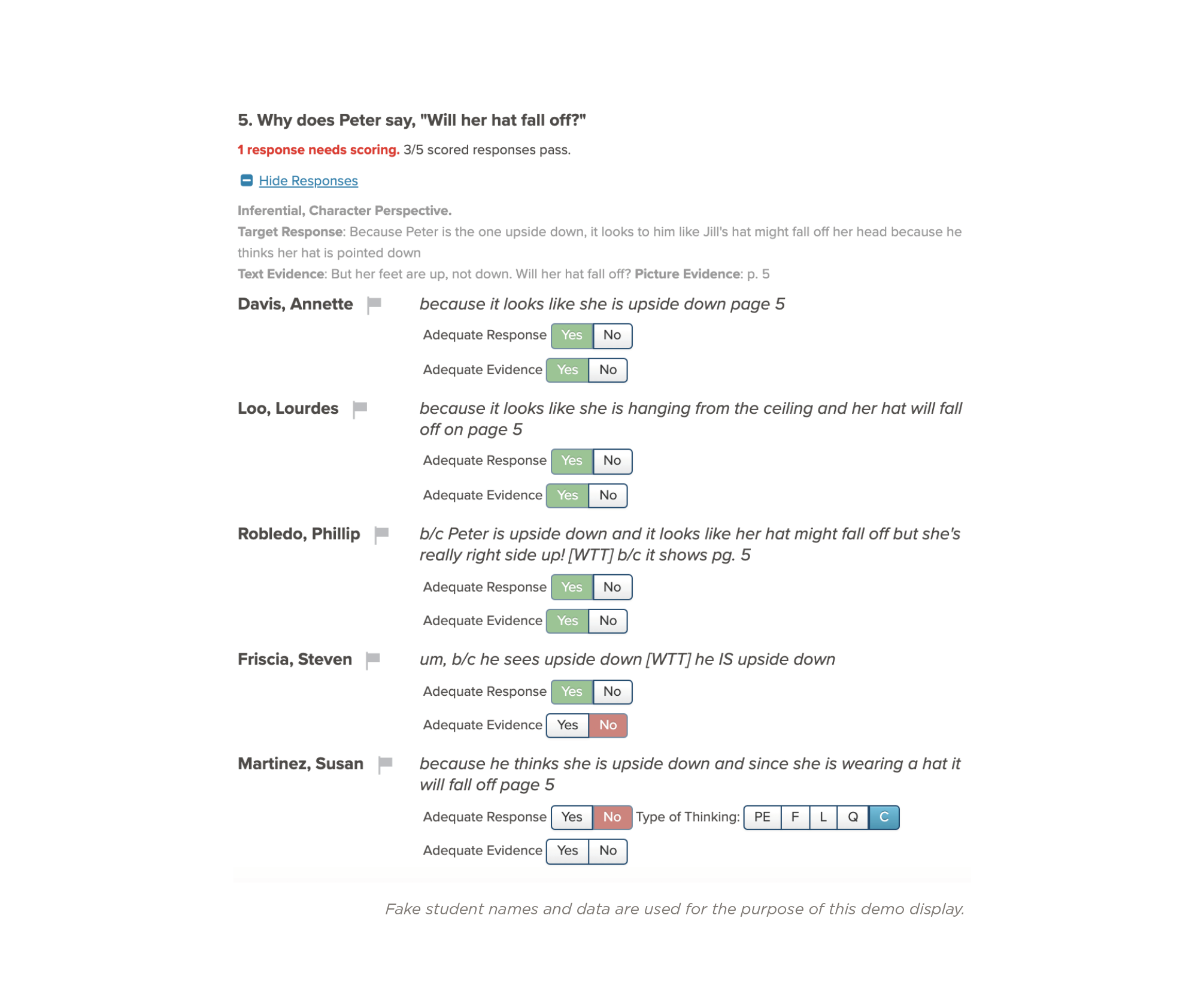 assessment scoring